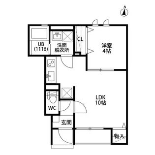 アムールK&M2の間取り