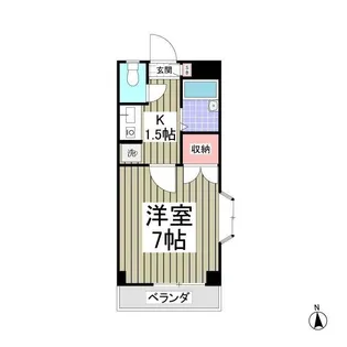 タリーハイム太田窪の間取り