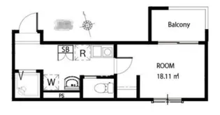 MELDIA南浦和4の間取り