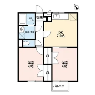プレジールアントレの間取り