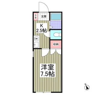 カレッジハウス8の間取り