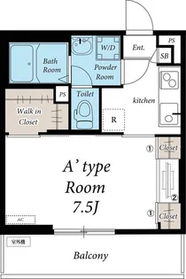 リブリ宮2の間取り