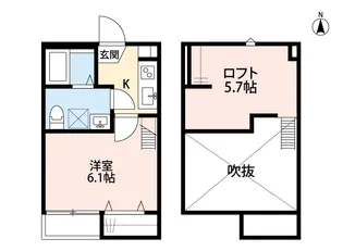 グランツ南与野の間取り