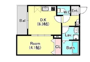 エステイトB西大宮の間取り