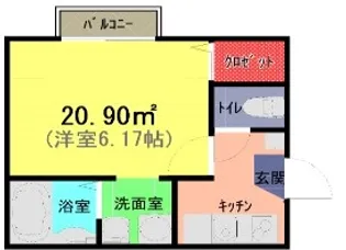 グランドール大和田の間取り