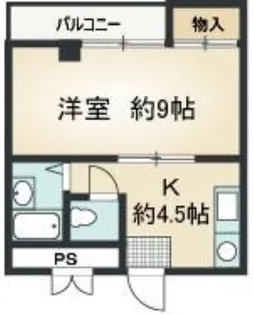 ロイヤル天王寺南【4階】の間取り