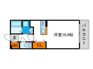 フラット桃ヶ池【2階】の間取り