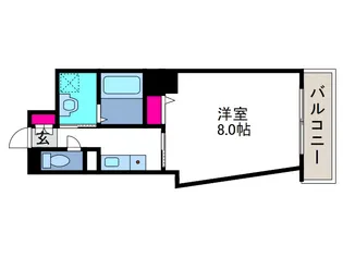 CITY SPIRE美章園【2階】の間取り