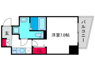 エグゼ阿倍野【8階】の間取り