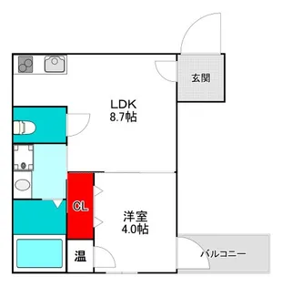F asecia Clotho【3階】の間取り