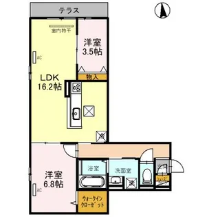 Clashist墨江【3階】の間取り