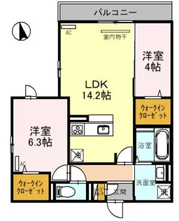 Raccolt阪南町【3階】の間取り