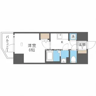 エスリード天王寺ブランシェ【12階】の間取り