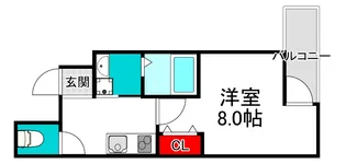 フジパレス我孫子前Ⅰ番館【2階】の間取り