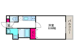 ウエストコクーン阿倍野【2階】の間取り