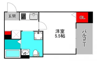 CRASTINE住吉大社【2階】の間取り