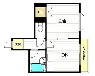 イマフルネス【1階】の間取り