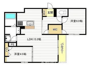 ライジングヒルズ【2階】の間取り