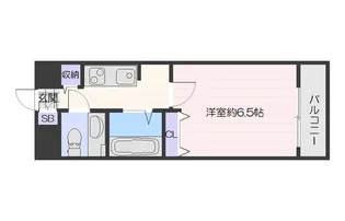 ジュネス東住吉【10階】の間取り