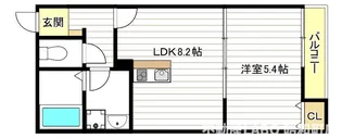 Mew Style Apartment【2階】の間取り