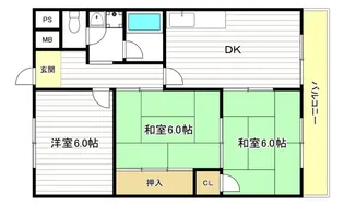 ハッピーコーポレート【2階】の間取り