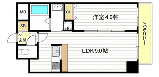 ZIO8清水丘【5階】の間取り