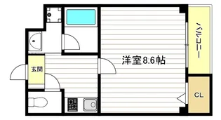 ソリティア桃谷の間取り