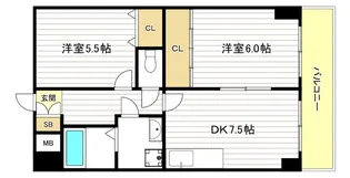 デイグラン長居公園【4階】の間取り