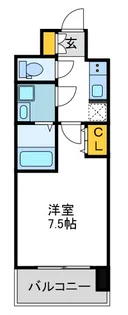 クレアートクラウン天王寺【10階】の間取り