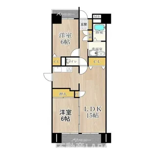 メゾンミヤビ【5階】の間取り