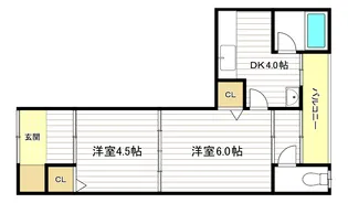 ハイツ平野駅前【3階】の間取り