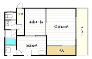 アッシュコート阿倍野【3階】の間取り