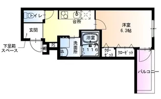 フジパレス沢ノ町駅南【2階】の間取り