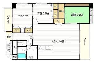 帝塚山 松寿庵【4階】の間取り