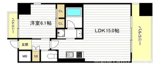 プレジオ帝塚山【7階】の間取り