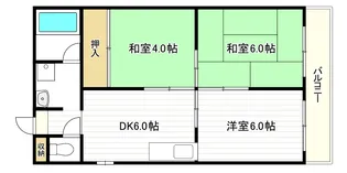 カワデンハイツⅢ【3階】の間取り