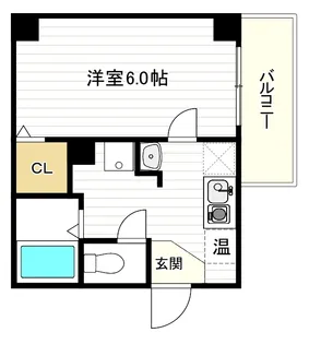 エスコート桑津【3階】の間取り