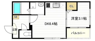 ベルルミエール中川【2階】の間取り