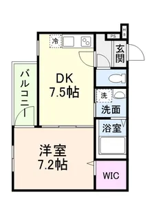 フジパレス北田辺六丁目【1階】の間取り