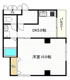 サンシティ中野【5階】の間取り