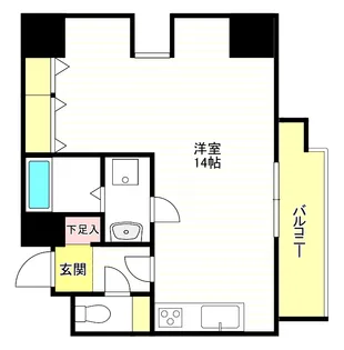 メロディハイム東帝塚山の間取り