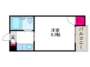 メロディーハイム美章園の間取り