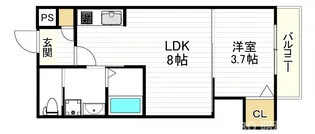 H-maison東住吉3【1階】の間取り