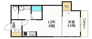 H-maison東住吉3【2階】の間取り