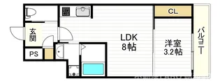 H-maison東住吉3【3階】の間取り