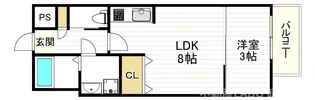 H-maison東住吉3【3階】の間取り
