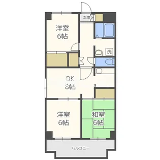 おりおのサニーハイツ【3階】の間取り