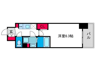 アドバンス天王寺南パキラ【10階】の間取り