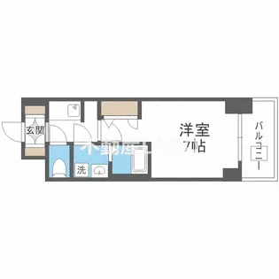 S-RESIDENCE難波大国町Deux【14階】の間取り