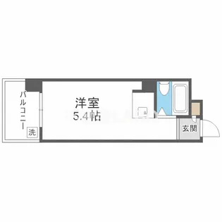 パークサイド上本町駅前【10階】の間取り